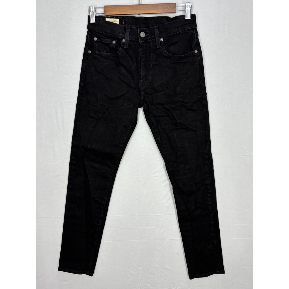 Levi's 512 Slim Fit Straight Leg Jeans Mens Black 5-Pocket Comfort Outdoor 28x30